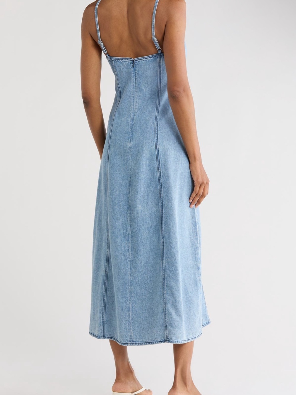 Rag & Bone Spencer Martyna Denim Midi Dress Size 6 - Picture 4 of 6